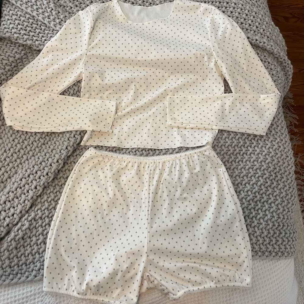 Cute polka dot pj set